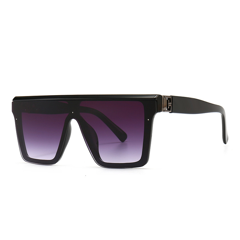 And European American Brand Wide-Leg Flat-Top For Women, Classic Versatile Retro Trendy Sunglasses 1006 Luxury Brand Designer Sunglasses Women,