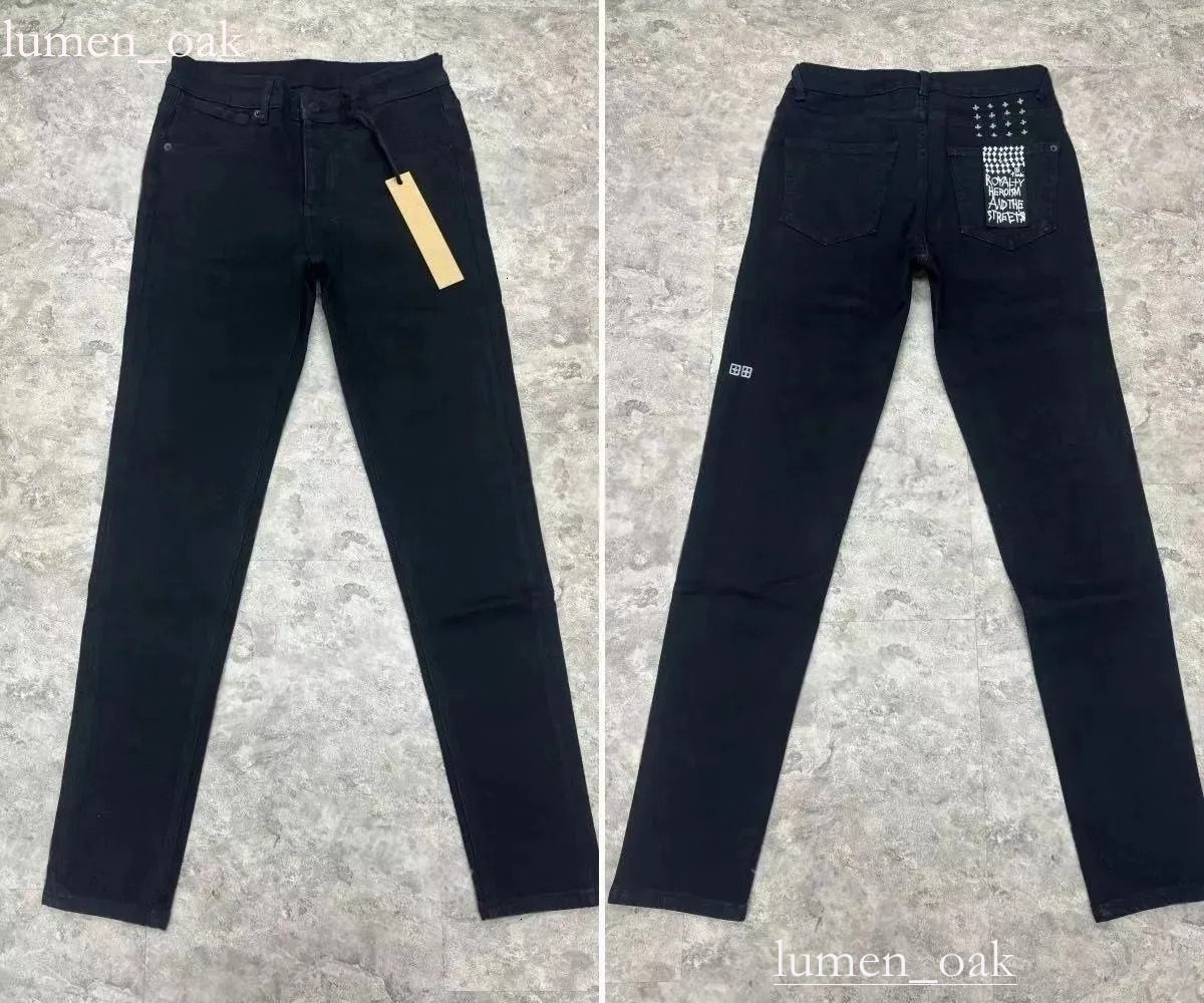 Designer Ksubi Denim Jeans For Men Women Skinny Slim Fit High Quality Ksubi Jeans Washed Blue Vintage Design Trousers Classic Cross Embroidery Pants