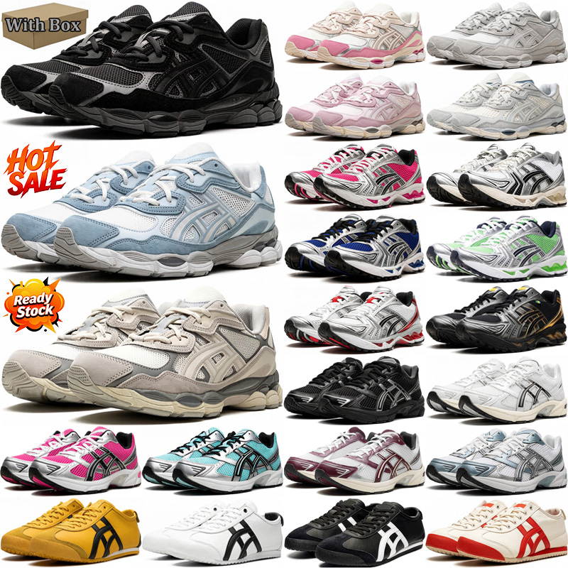 free shipping with box men women designer gel nyc 14 1130 running shoes Black Grey White Pink Brown mens trainers sneakers chaussure sports shoes ru