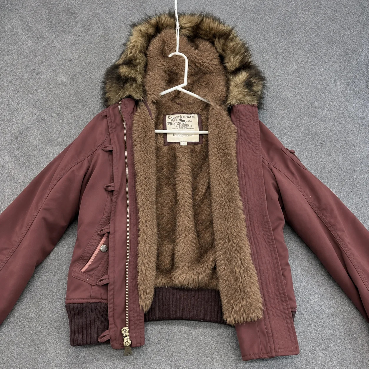Y2K Vintage Autumn and Winter Lamb Fleece Lining Jackets Women's Cotton Brown Zipper Hooded Jacket Fur Collar Keep Warm Coat 260923
