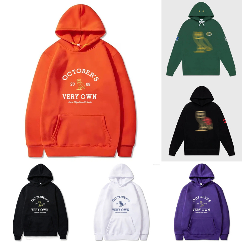 Ovohoodies Designer Mens Womens October Very Own Designer Classic Owl Letter Graphic Print Hooded Fashion Casual Pullover Streetwear Sweatshirt 2De