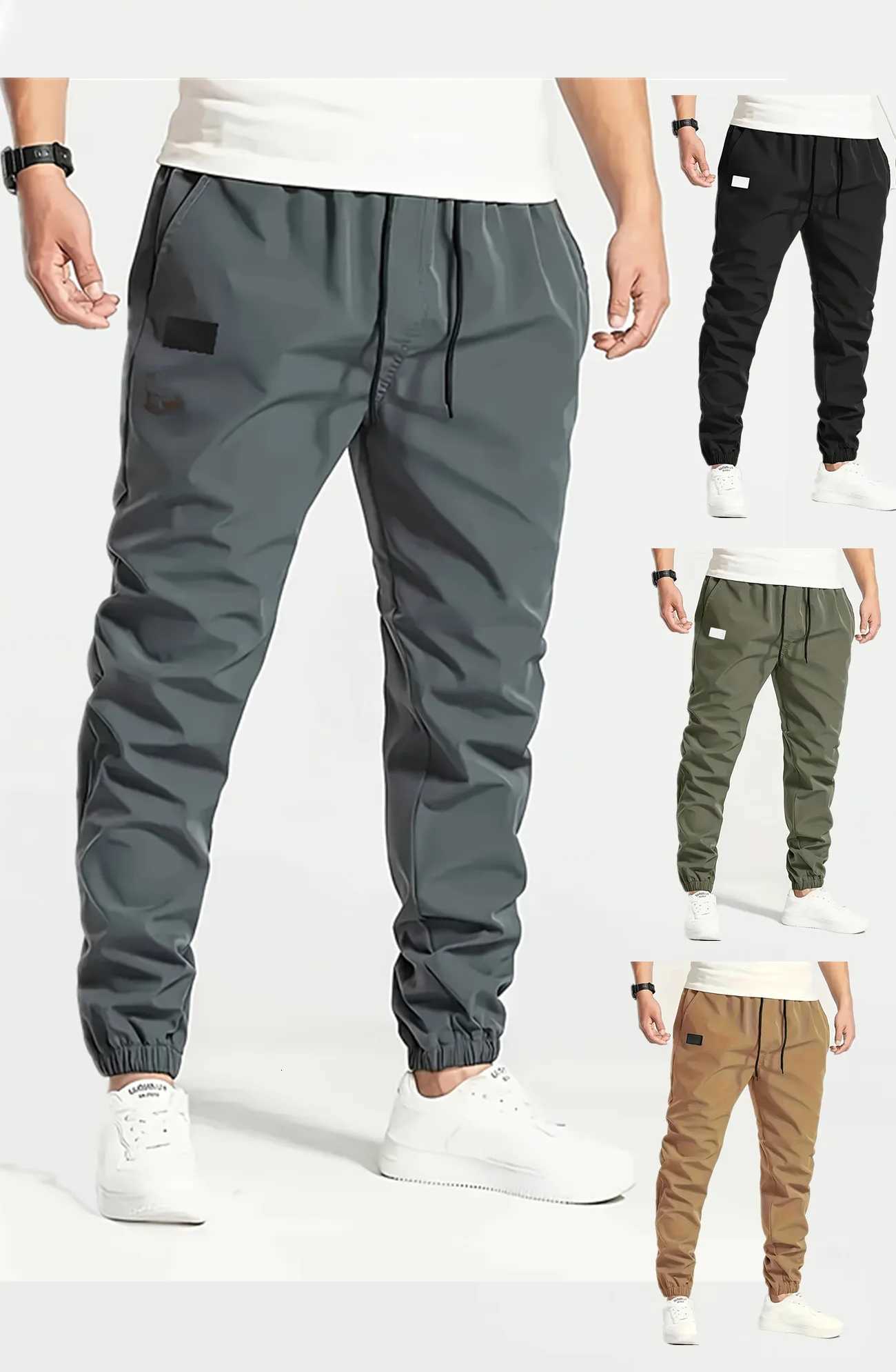Men's Pants 2026New Men's Casual Sports Pants Sweatpants Male Jogger Cargo Harem Pencil Pants Trousers Multi-pocket Sweatwear H260924
