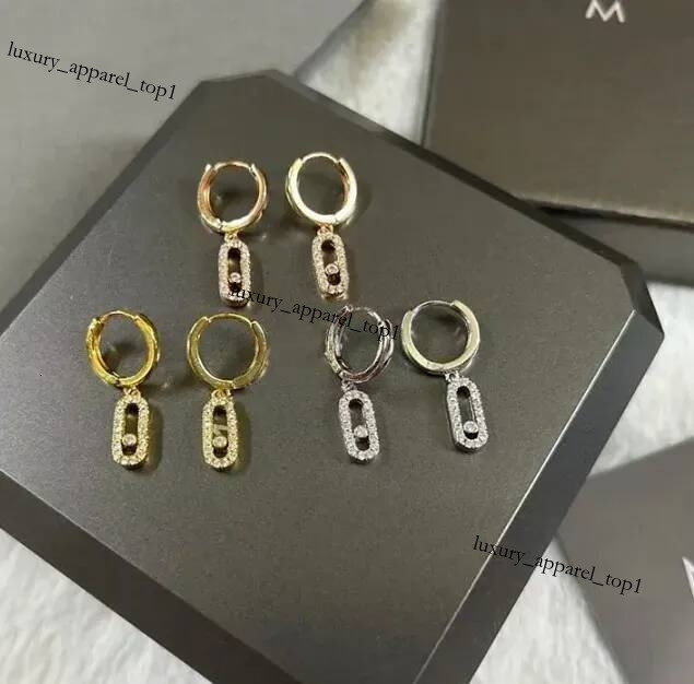 Designer's Messikaliness Earrings High Quality Stud Earring Luxury Gold Plated Stud Women Diamond Messikae Earring Wedding Party Accessories Fo