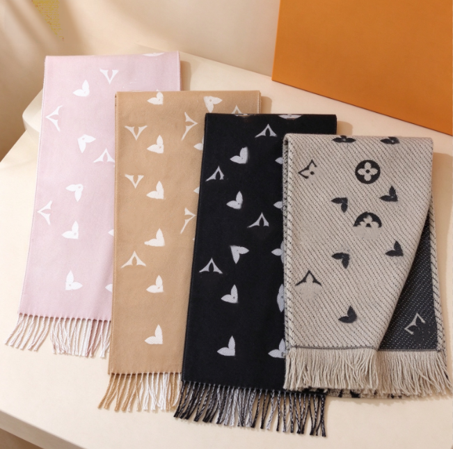 Designer scarf Double Sided Jacquard Winter Scarf Large Shawl Wrap For Women Soft Warm Cozy Neck Scarf Versatile Fashion Accessory for Dating Party