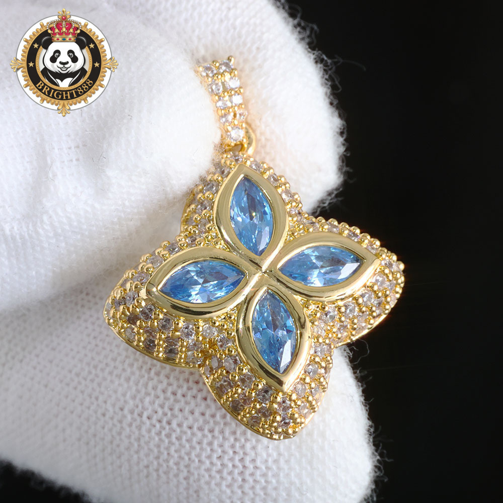 Hip Hop Moissanite Iced Out Pendants for Men Fine Fashion Jewelry Diamond Pendant Custom Pendant for Women Wholesale