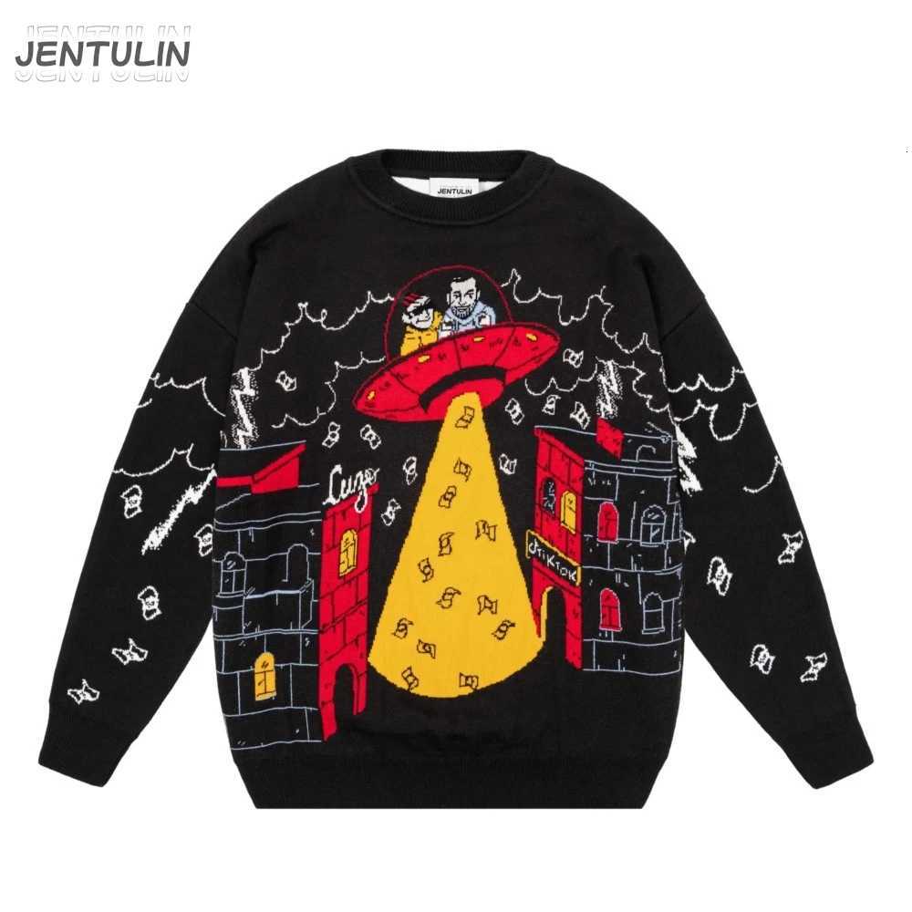 Sweaters Sweater Men's Antihypetrain Cartoon Graphic Men Winter Pullover Knit Tops Hip Hop Fashion Harajuku Jumper Coat Y2k Streetwear Clothing