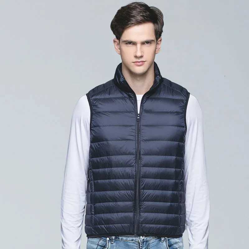 Jackets Hoodies Green Mens Outdoor Light/Thin Sleeveless Vest Jacket Stand Up Collar Zipper Switch Waistcoat Asian Size Wine Red Gray Royal Blue Bla