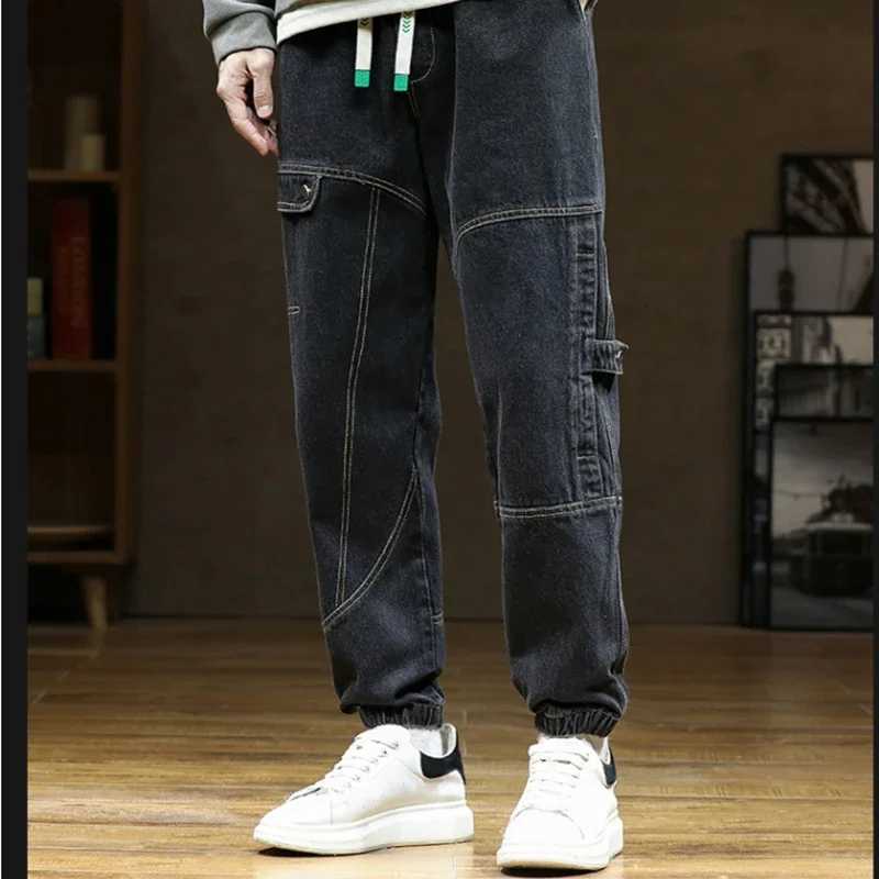 Men's Jeans M-8XL Jeans Men's Autumn and Winter 2024 Loose Plus Size Trendy Tooling Men Harem Ripped Pants y2k clothes YBG97 H260924