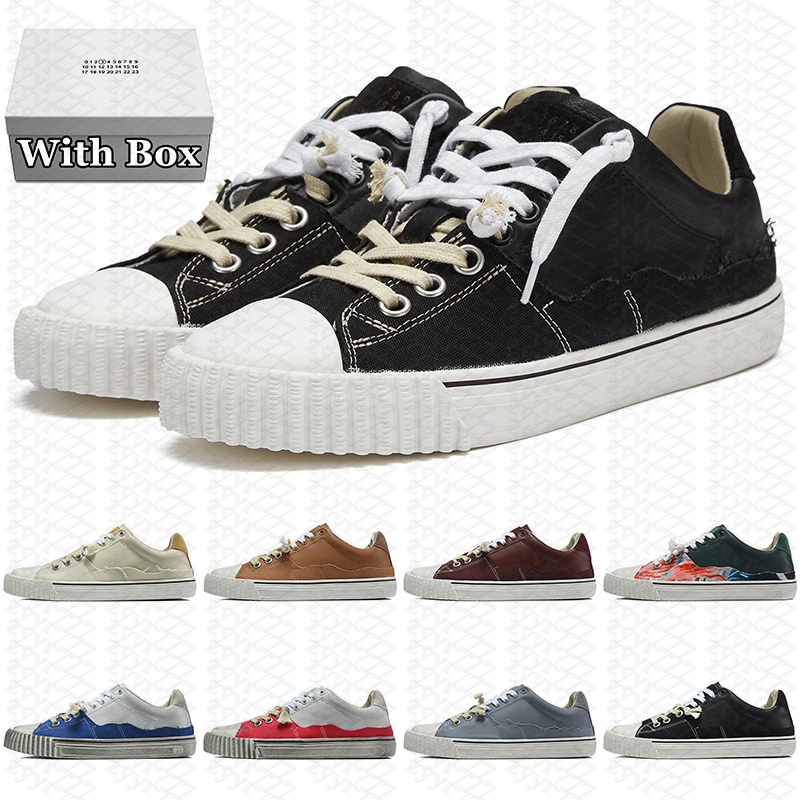 With box designer shoes new evolution sneakers men womens low distressed patchwork dirty wash skate casual mens outdoor sports fashion vintage train