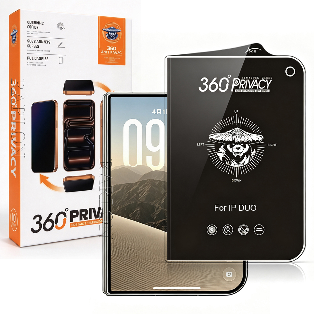 OG 360° Anti Shock Anti-Spy Anti Peep ESD Tempered Glass Privacy Screen Protector Film for iPhone Duo 18 Pro Max 17 16 15 XS XR Air Factory Wholesal