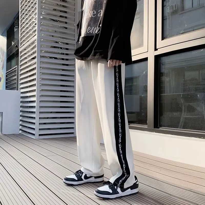 Men's Pants Men's Pants New Cool Male Summer New Fashion Mens Cozy Trousers Baggy Lightweight Casual Straight-leg Versatile Trend Pants D2