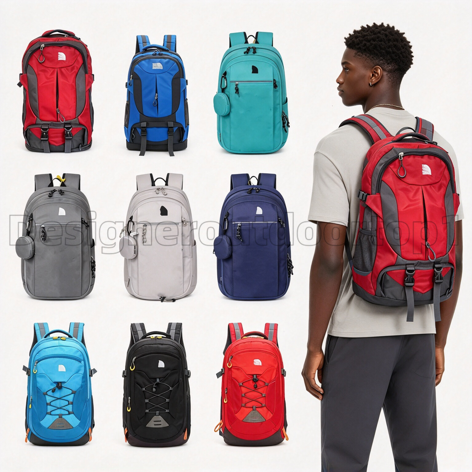 Designer North Fashion Unisex Travel Handbags Boy Girls Faceitied Back Pack Shoulder Bag Student Schoolbag Computer Bags Rucksack Sport Backpack Fd