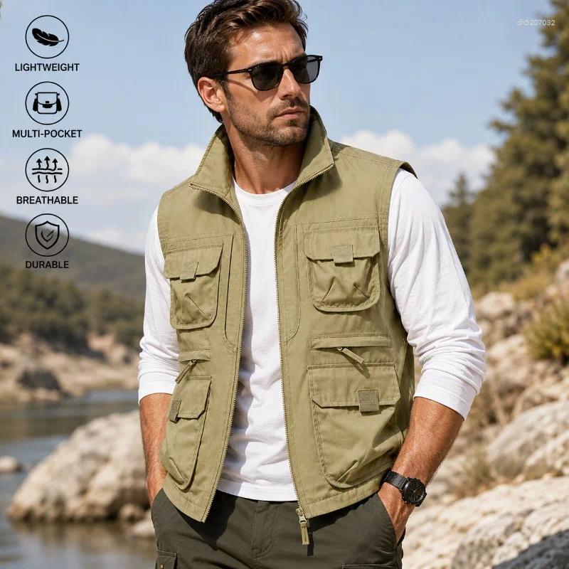 Men's Summer Everyday Casual Vest Lightweight Breathable Sleeveless Loose Fit Solid Color Streetwear Oversized Top