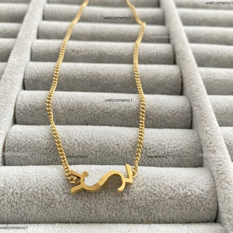 Designer High Quality Yvessaintlauent Necklace Charm Earrings Luxury Brand Gold Silver Rose Colors Sets Y Letter Loveer Pendant Fashion Yslitys Jewe