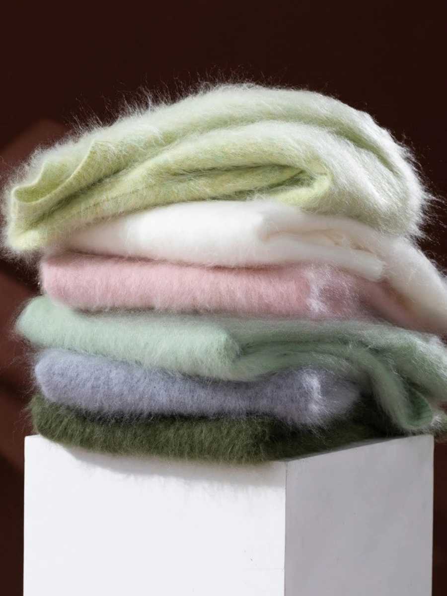 Women's Sweaters 5% Silk 5% Cashmere 90% Wool Women Sweater Autumn Winter Cashmere Sweater O-Neck Soft Chic Knitted Pullovers Warm Wool Sweater