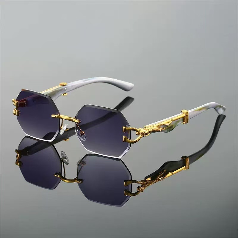 High-End Designer Sunglasses 2026 New Vintage Leopard Head Versatile Fashionable European And American Style Personality Sunglasses For Sales