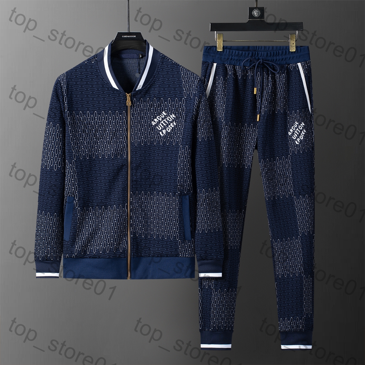 Designer Hoodie Tracksuits Men Autumn/Winter New Sport Set Luxury Zip Up Hoodie Sweatsuits Pants Man Clothing Sweatshirt Casual Tennis Sport Fashion