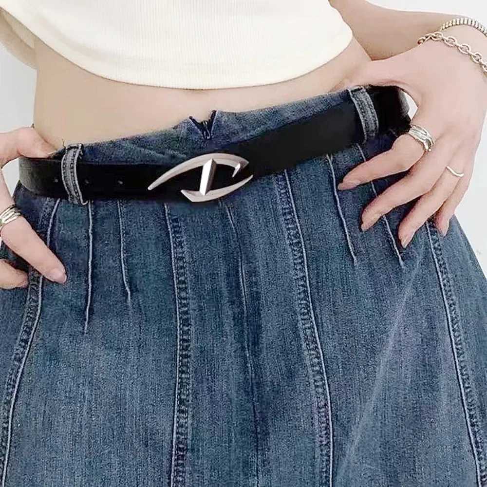 with Belts Belt Men's Punk Alien Buckle Gothic Y2K Style PU Leather Waistband for Men Women Street Fashion Perfect to Pair with Jeans N260923