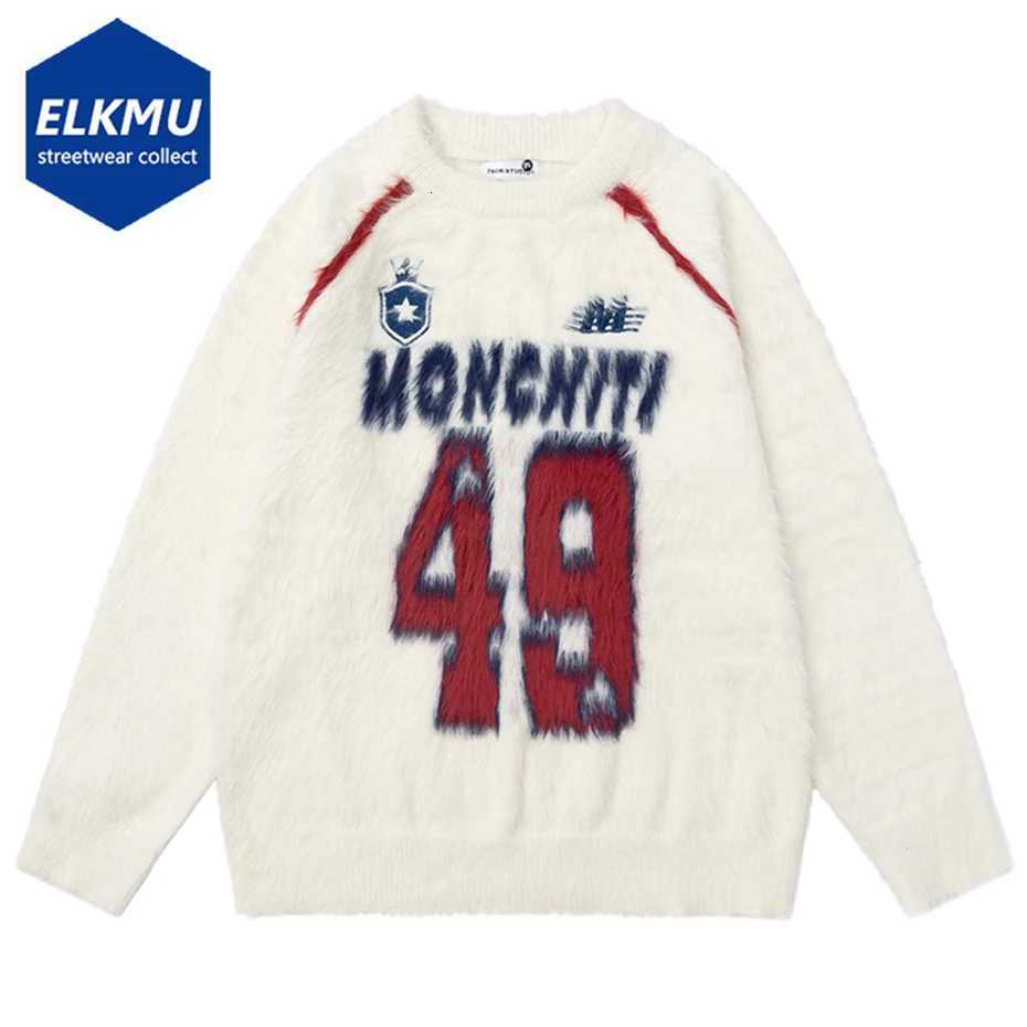 Sweaters Men Men's Vintage Oversized Sweaters Streetwear Harajuku Hip Hop Sweater Knit Pullover Jumper Unisex Loose Y2K Sweaters Knitwear C2609