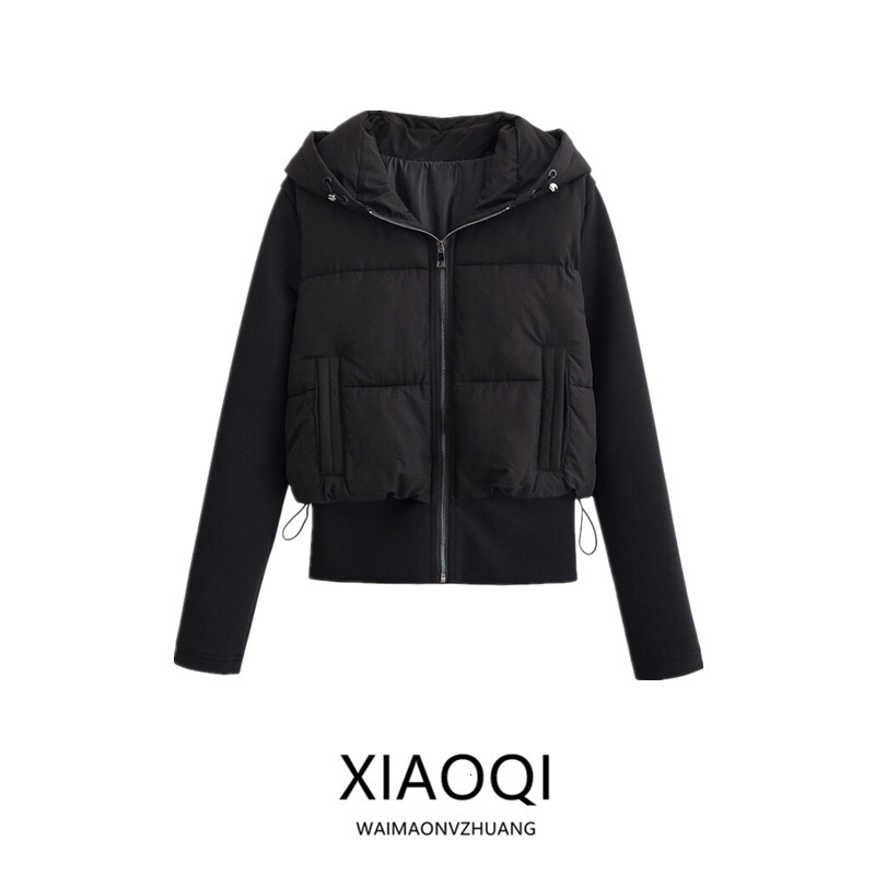 Fall Winter New Arrival Women's Zipper Slim Fit Hooded Cotton Jacket Design Sensation Short Outerwear 2025 Autumn Fashion