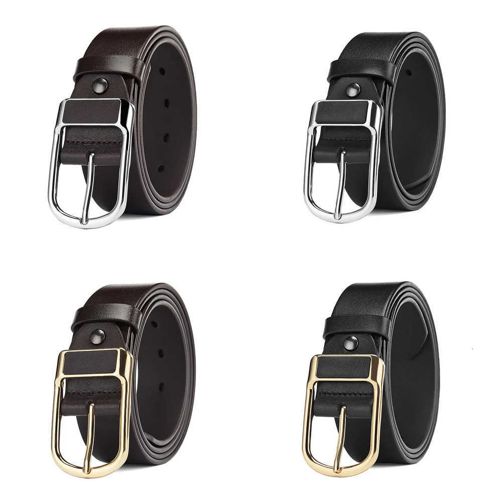 High Quality New Belts Style PU Men Belt Retro Pin Buckle Simple Matching Multi Occasion Casual Trouser Belt J260923