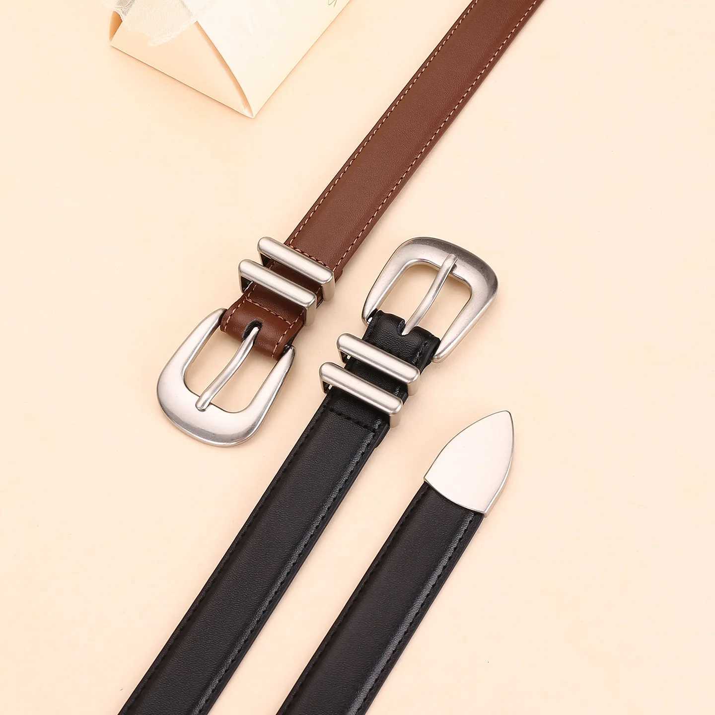 Genuine Belts High-End Leather Alloy Belt for Women; Fashionable and Versatile Waist Belt; Trend-Setting Corset Belt N260923