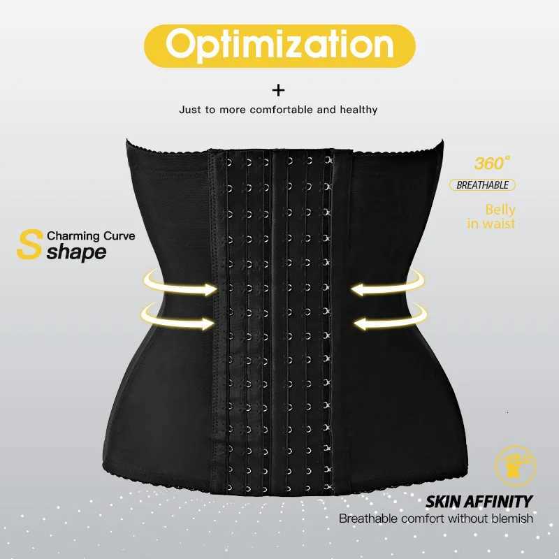 Adjustable Women Women's Shapers Waist Double Layer Nylon Zipper Tummy Control Belt Sports Abdominal Shaper Back Support Body Shaper J260923