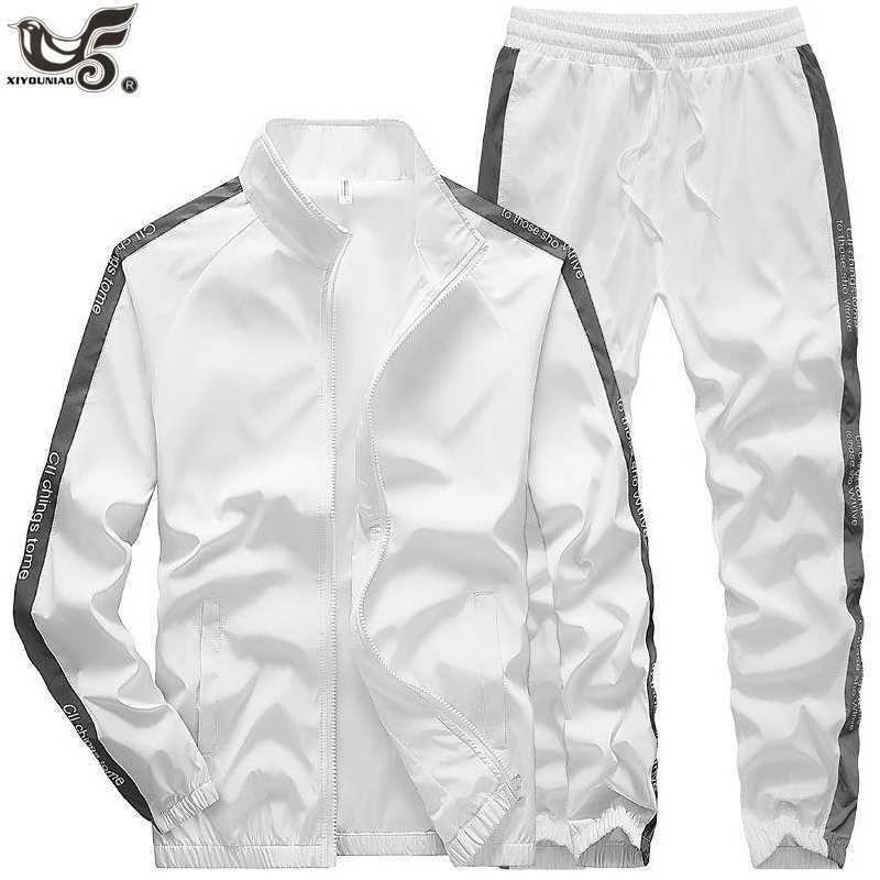 New Men's Sportswear Autumn Tracksuit Jacket Sweatpants Running Sets Jogging Suits Male Joggers Fitness Sport Suit Men Clothing T260924
