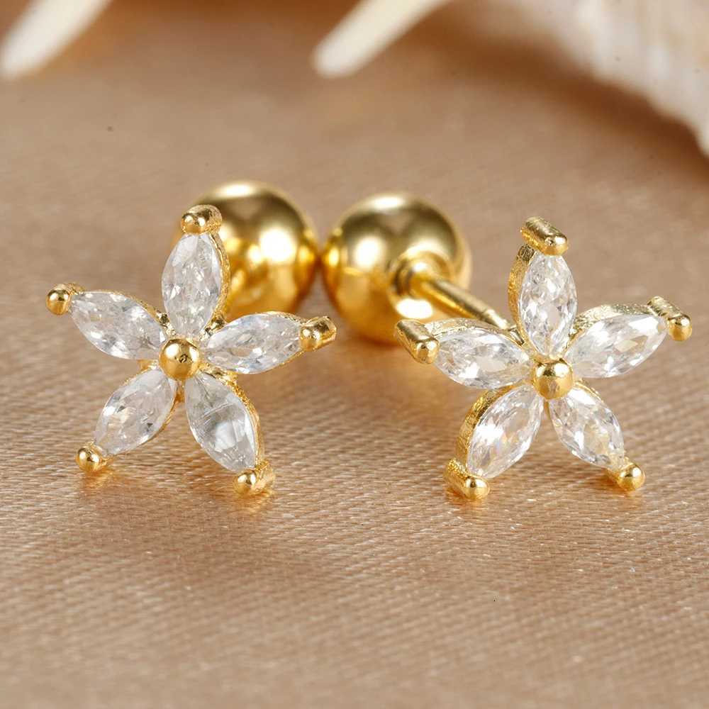 2Pcs Helix Ear Piercing Stud Stud Earrings for Women Zircon Heart star Moon Ear Tragus Cartilage Piercing Accessories Jewelry Gift N260923