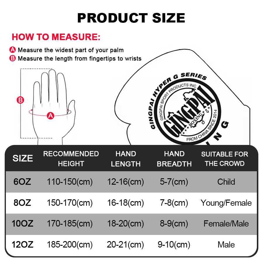 Boxing Protective Gear 6/8/10/12oz Professional Gloves Adult Children Muay Thai Fighting Gloves Sanda Training Combat Gloves MMA Men Women N260923