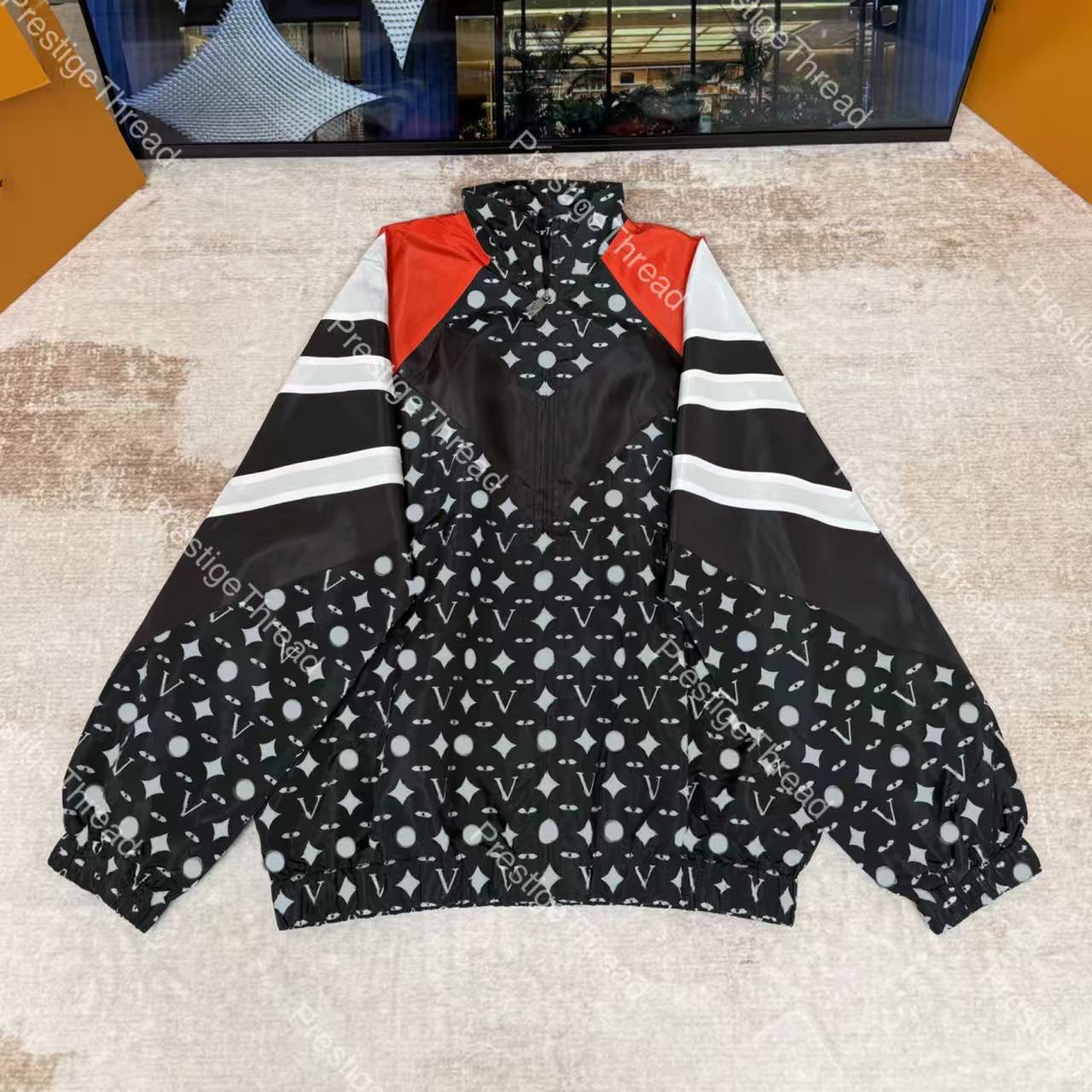Men designer Coat Jacket Color-Blocking Off-Road Racing Motorbike long sleeves women white black green blue