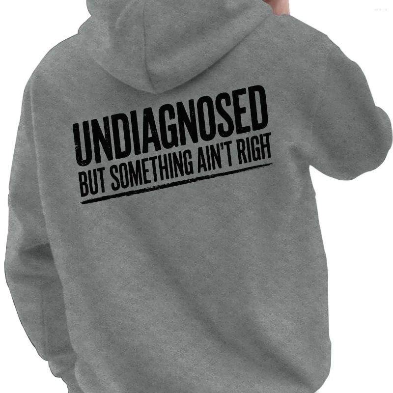Autumn And Winter Men's Women's Hooded Long Sleeved Hoodie Simple Comfortable With UnderIAGNOSED Printed Fabric