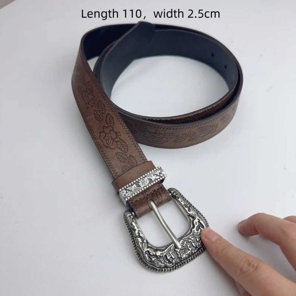 Vintage Belts Women'S Belt Carved Needle Buckle Men'S Belt Punk Hip Hop Rock Style Jeans Belt Y2K Belt PU Leather Belt Cheap Belt J260923