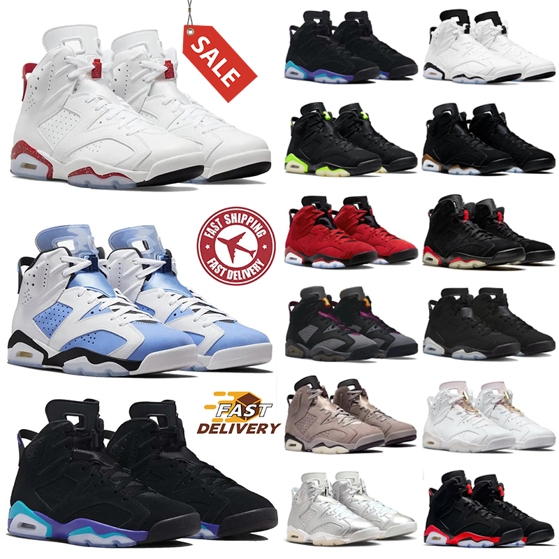 Free shipping designer shoes basketball shoes 6 6s men Black White Blue Grey for mens sneakers trainers sports outdoor shoe