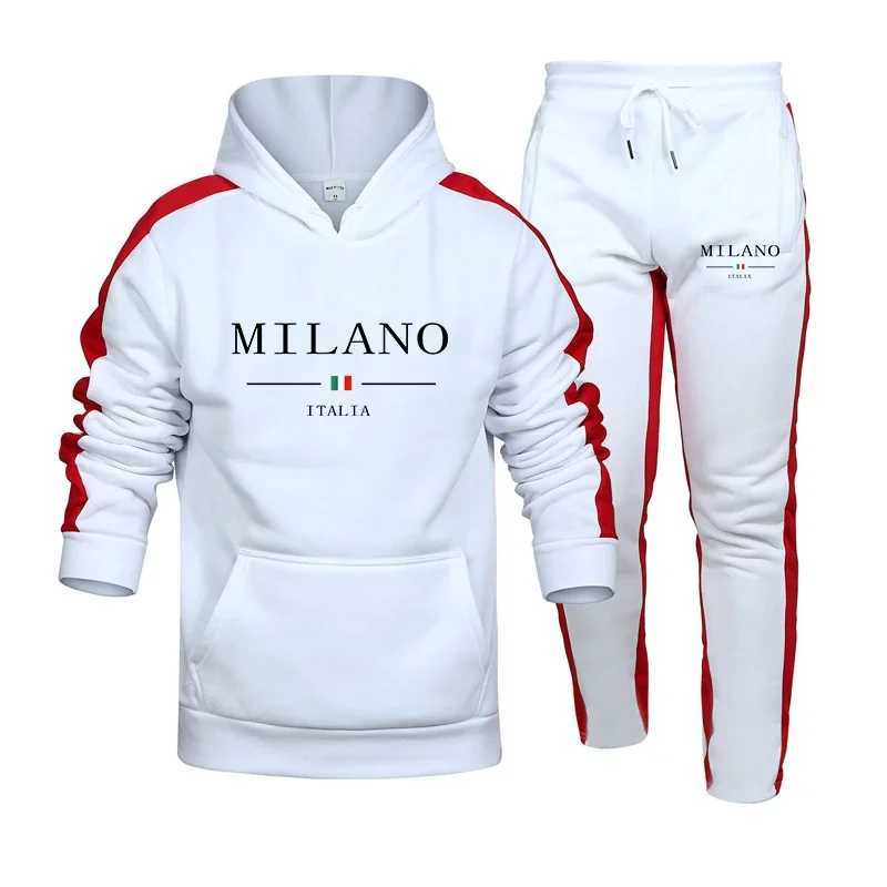 Hot Sales Mens Tracksuit Printing Casual Hooded Sweatshirt 2 Piece Set Daily Jogging Men's Clothing Sports Suit Streetwear 2025 T260924