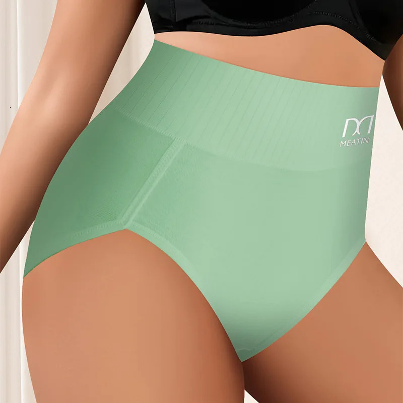High Waist Shaper Panties For Women Seamless Underwear Plus Size Female Cotton Briefs Breathable Intimates 260923