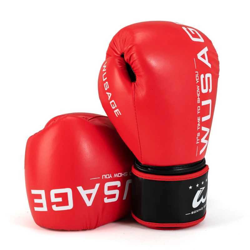 Gear New Professional 6/8/10/12/14oz Protective Boxing Gloves PU Muay Thai MMA Profession Kickboxing Adults Sandbag Training Gloves Equipment N26092