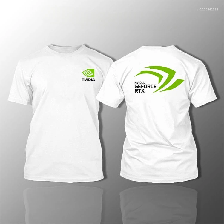 Men's T Shirts 2026 NVIDIA Short-sleeved Shirt - Intel Summer Gaming-themed Casual T-shirt Round-neck Comfortable To Wear