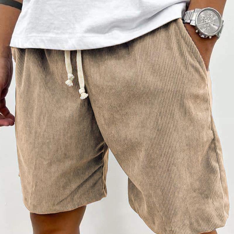 Designer Bestseller Men's Corduroy Casual Shorts Solid Straight Fit Drawstring Pockets Summer Streetwear Plus Size S-5XL Wholesale