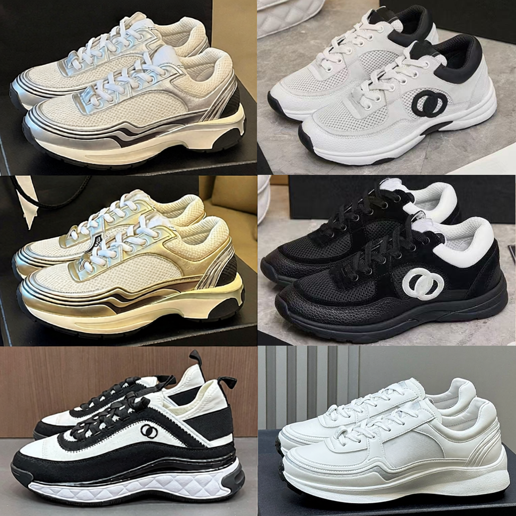 Designer shoes Sneakers women Golden Silver Horn King Black white panda sneaker CC Silver casual shoes womens platform sneaker luxury classic shoes