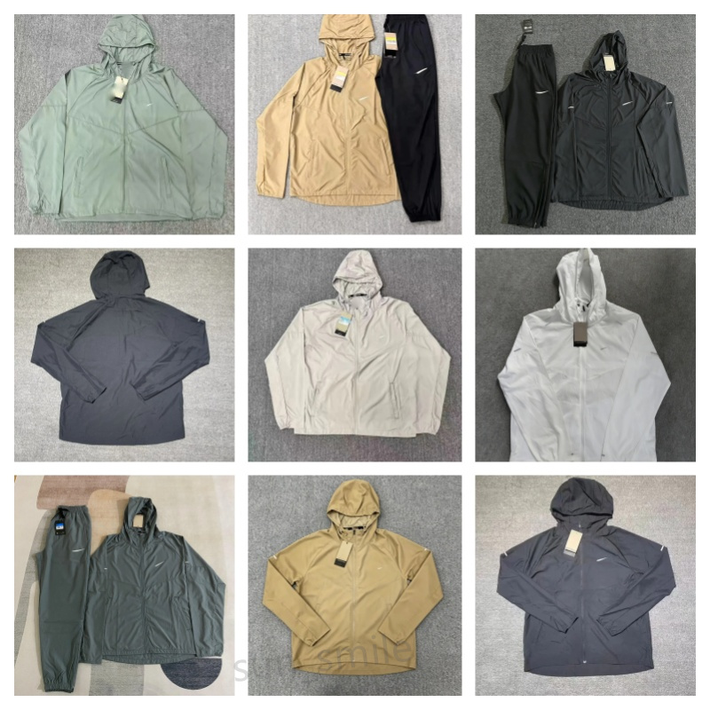 Designer kids Windbreaker Jacket Sports Pants Set Lightweight Waterproof Tracksuit Boys Girls Running Training Suit Outdoor Casual Zip Up Coat Sweat