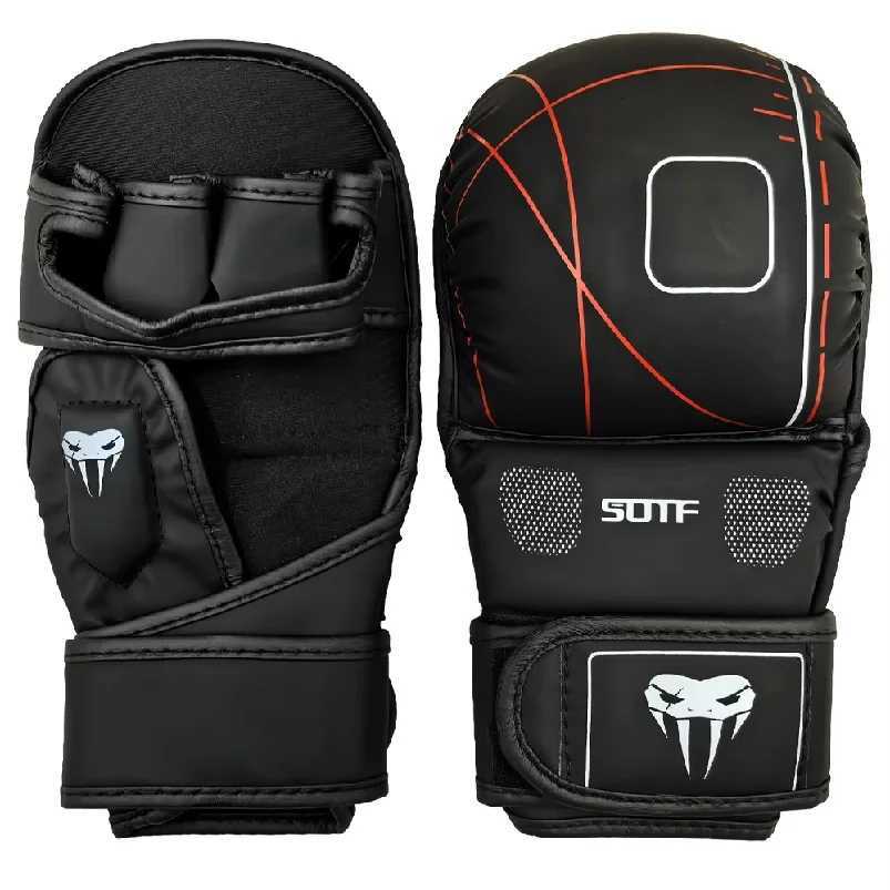 Boxing Professional Adult Protective Gear Training Gloves Half Finger Leather Cushion Sanda Knuckles for Sandbag N260923