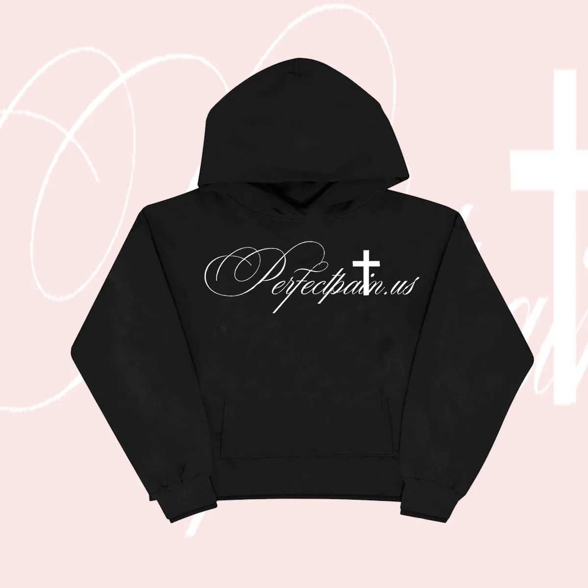 Gothic Y2K Harajuku Hoodie Casual Slim Letter Print Basic Sweater Grunge Punk Hip-Hop Aesthetic Women's Fashion Streetwear T260923