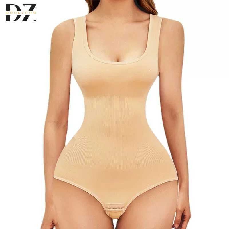 Shapewear Women's Shapers Body for Women Seamless Solid Shaping Full Bodysuit Crew Neck Tummy Control Slimming Body Shaper Underwear Shapewear