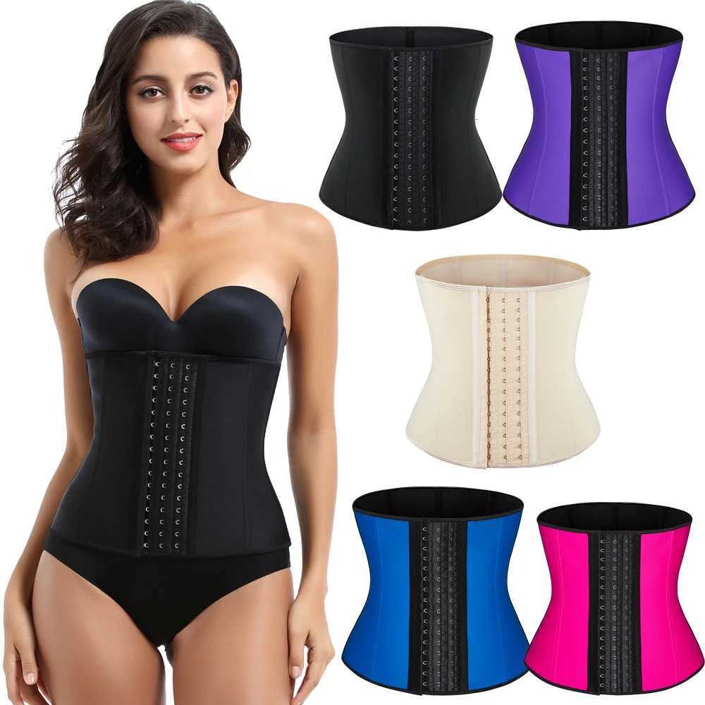 Women's Shapers Waist corset Latex Women Plus Size Waist Cinchers Body Shaper Tummy Control Fajas Colombianas wiTH Slimming Belt J260923