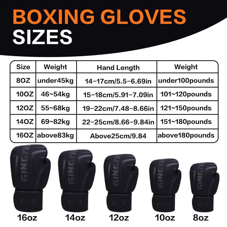 Gloves Protective Gear Professional Boxing For Men Women Training in Sanda Muay Thai Fighting and Combat 8oz 10oz 12oz 14oz 16oz Boxing Gloves N2609