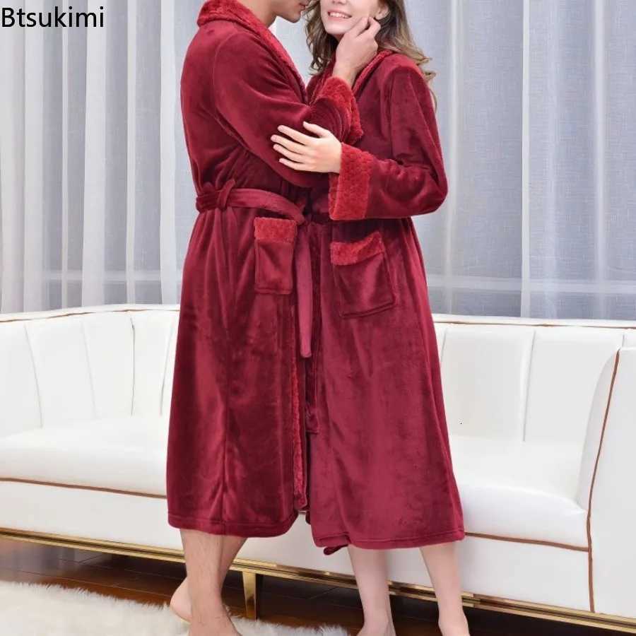 Lounge Donna Sonno 2026 Autunno e Inverno Caldo Lungo Corallo Velluto Spesso Coppia Accappatoi da bagno Uomo Donna Pigiama Doccia Accappatoio Asciug