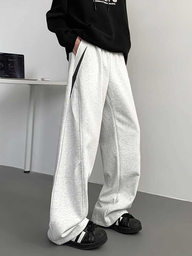 Men's Pants 2025 Men's Solid Casual Pants dr1 Straight Trousers Spring Autumn Fashion Streetwear Sweatpants Baggy Trousers D260924