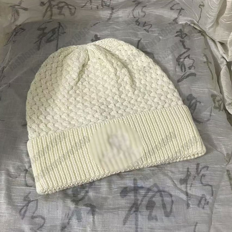 Designer unhooded brimless Lor embroidered knitted cap - new style for autumn and winter, high-end cap for men, luxury brand, wool cap, warm cap