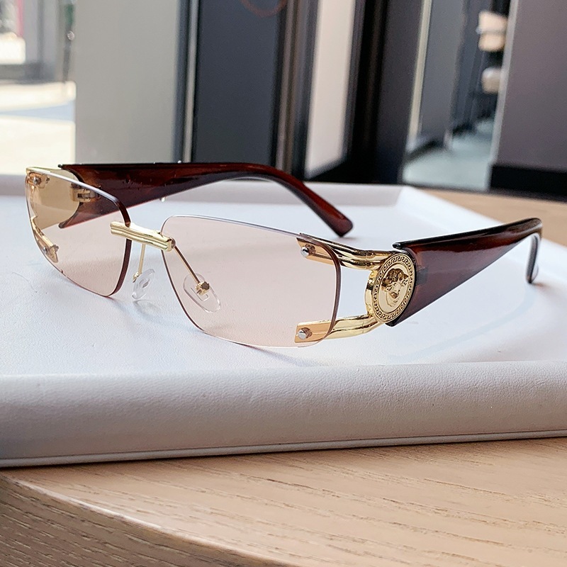 Vintage Brand Designer Sunglasses Women's Xiaohongshu Cross-Border Ins-Style Square Frame Sunglasses, European And American New Model, Same Sty